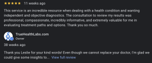 true health labs review from customer 3